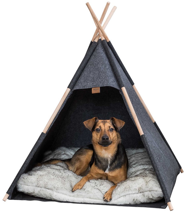 TRIXIE - tipi tält filt 70 × 70 × 70 cm antracit