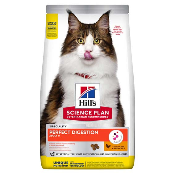 Hills - feline adult perfect digestion kyckling råris 1.5kg