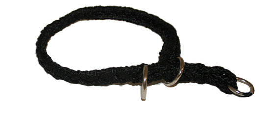 TRIXIE - halsband flätat stryp svart 15/45-52 - halsband