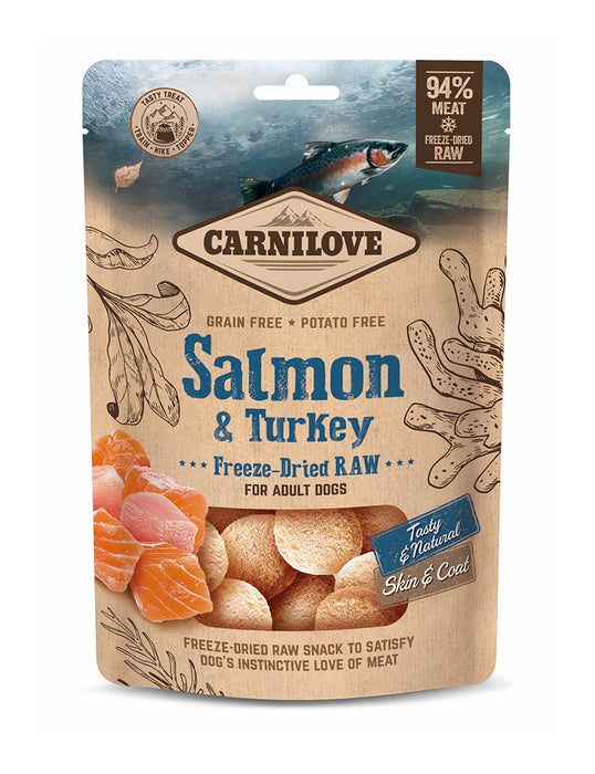 Carnilove - freeze-dried raw snacks salmon & turkey