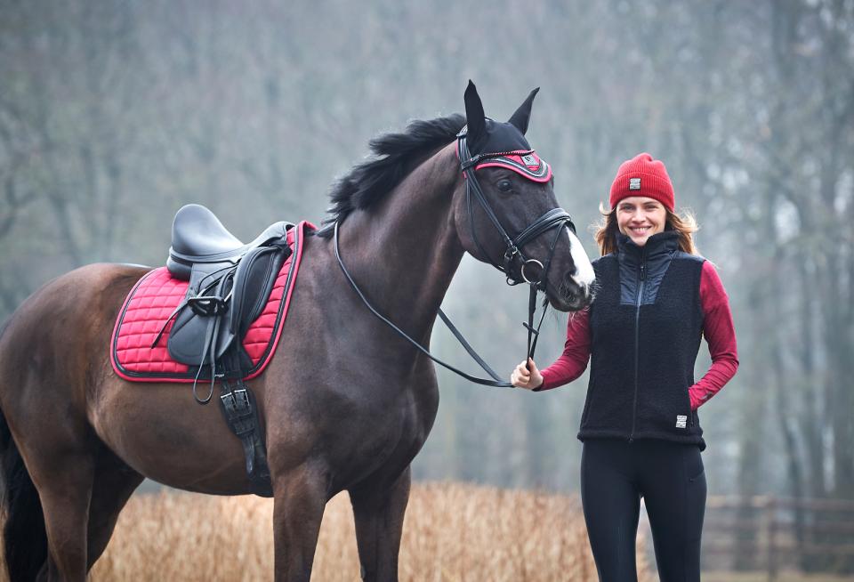 Catago - audrey långärmad ridblus jester red