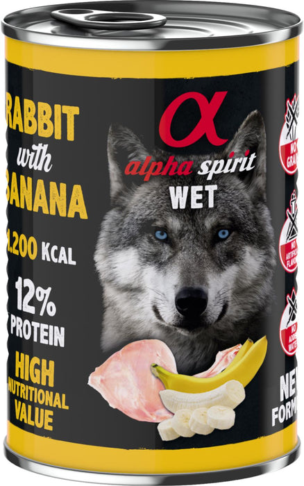 AlphaSpirit - rabbit with banana 400 g