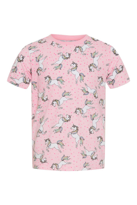 Equipage - kids kitty ss t-shirt orchid pink