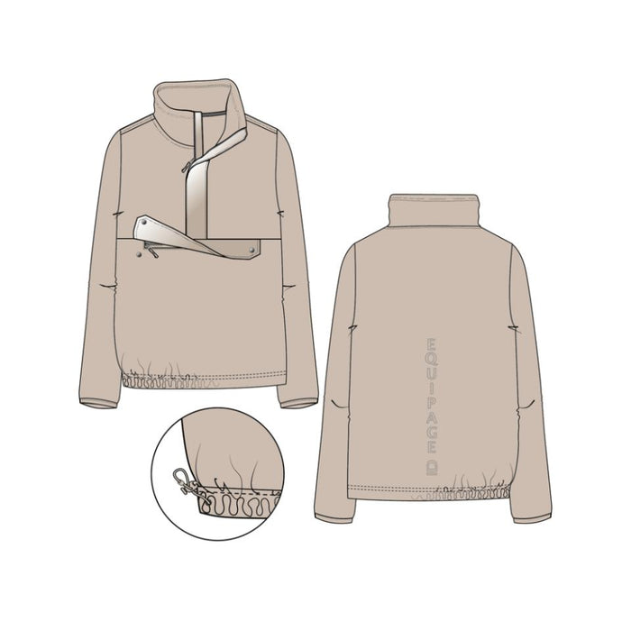 Equipage - medina half-zip fleecejacka beige melange