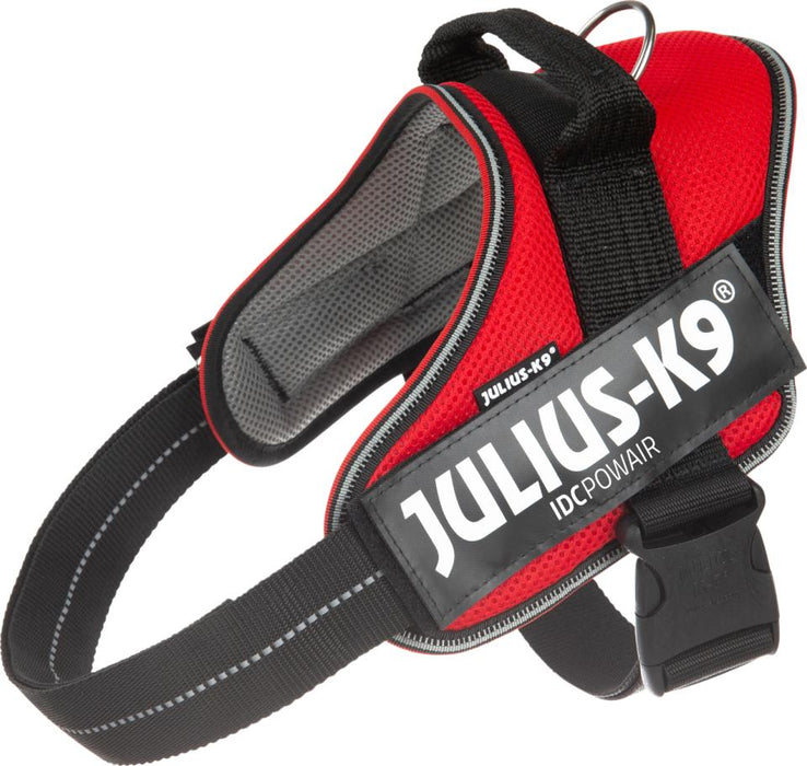 Julius-K9 - idc powair sele, 29-36 cm röd