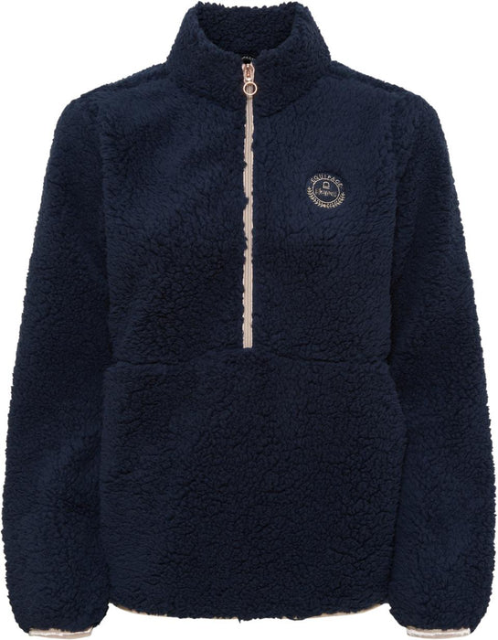 Equipage - joelle half-zip teddy ridjacka navy