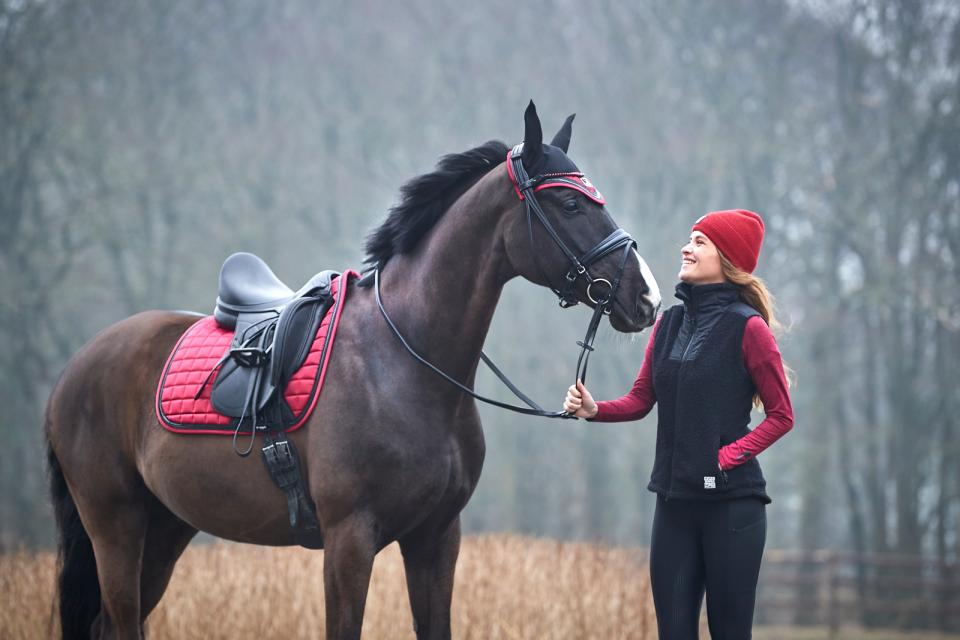 Catago - audrey långärmad ridblus jester red