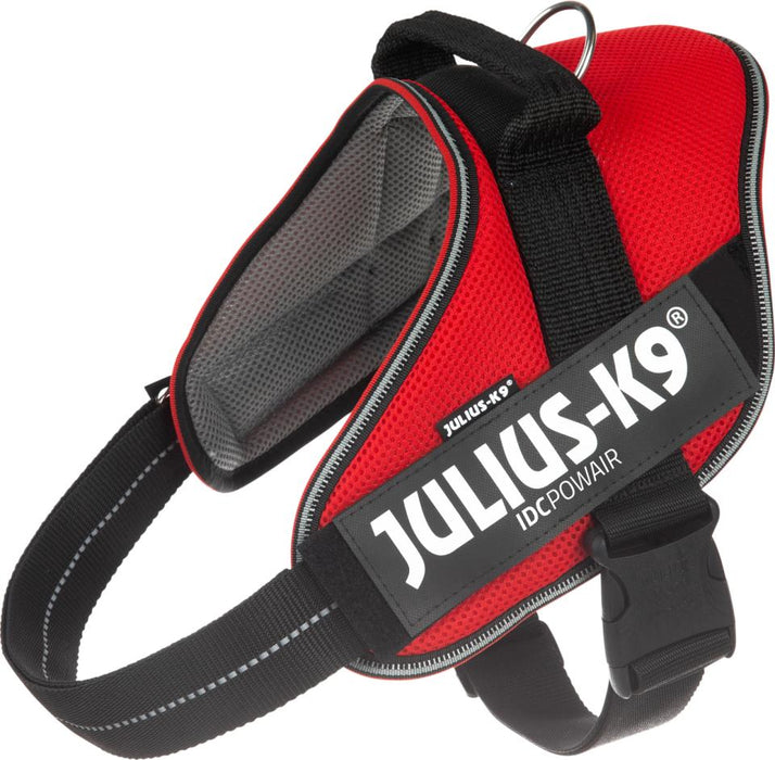 Julius-K9 - idc powair sele, 29-36 cm röd