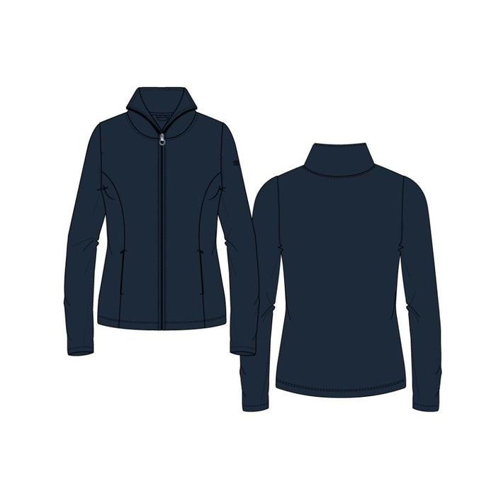 Equipage - gilly fleece cardigan för ridning navy