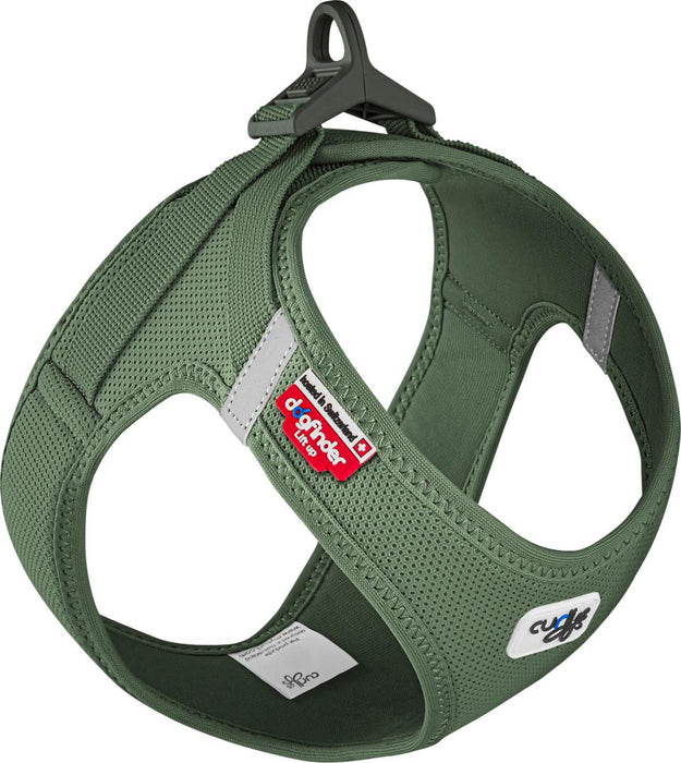 Curli - vest sele clasp air-mesh grön