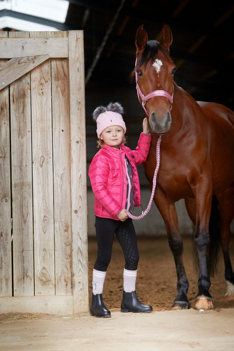 Equipage - kids harris jacket pink peacock