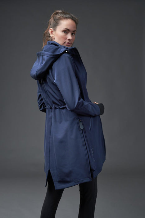 Catago - abby lång ridjacka i softshell navy