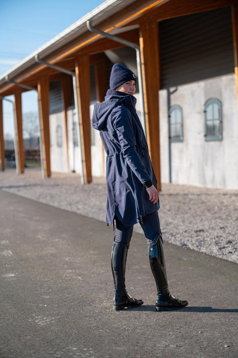 Catago - abby lång ridjacka i softshell navy