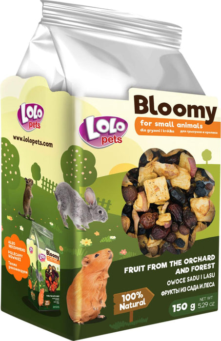 Bloomy - frukt från fruktträdgård och skog för gnagare och kaniner