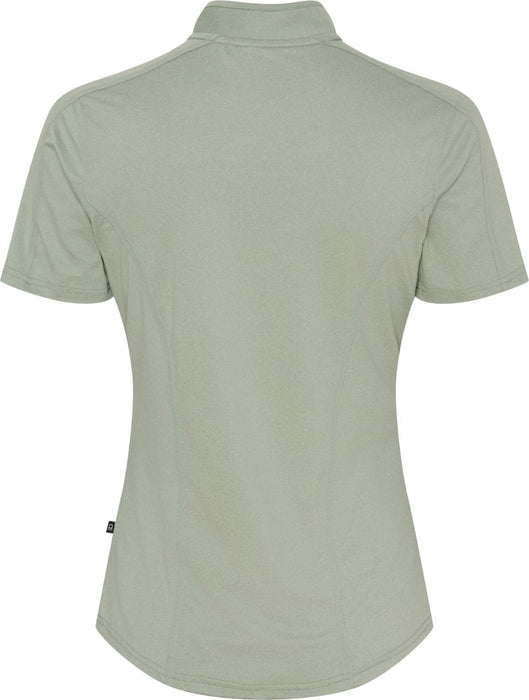 Equipage - awesome kortärmad ridblus sage green melange