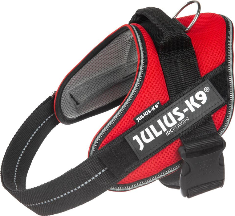 Julius-K9 - idc powair sele, 29-36 cm röd