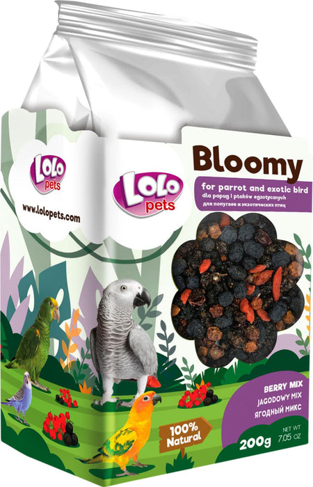 Bloomy - berry mix för papegojor och exotiska fåglar