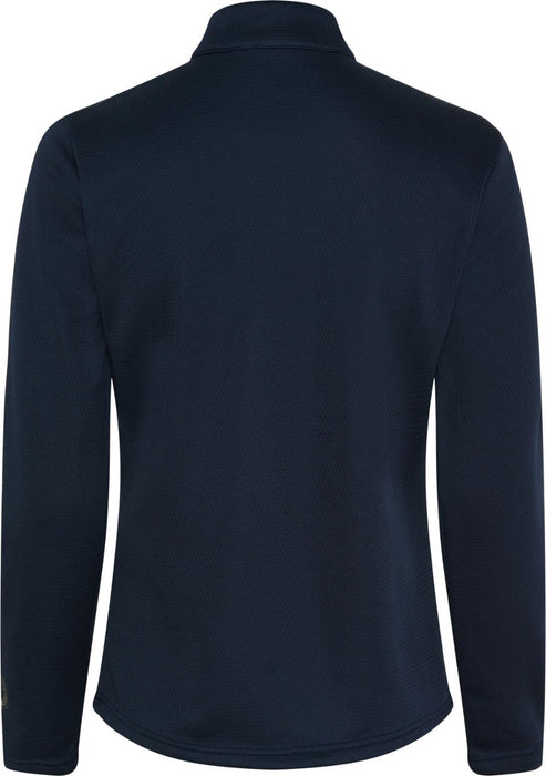 Equipage - scarlet långärmad ridskjorta med half-zip navy