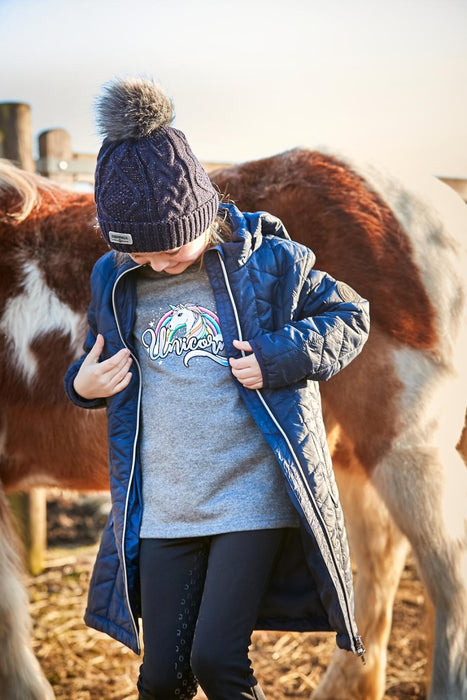 Equipage - kids linda långärmed t-shirt mörkgrå melange