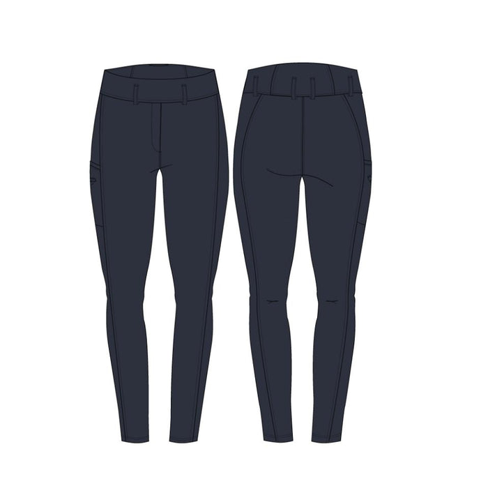 Catago - river ridtights med bältesband fullgrip navy