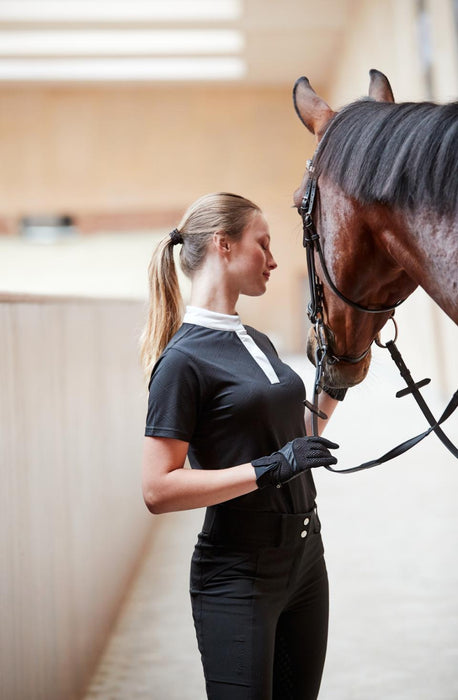 Equipage - maisy kortärmad tävlingstopp - svart