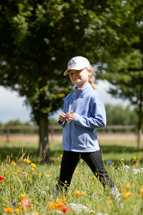 Equipage - gilly fleece cardigan för ridning jacaranda