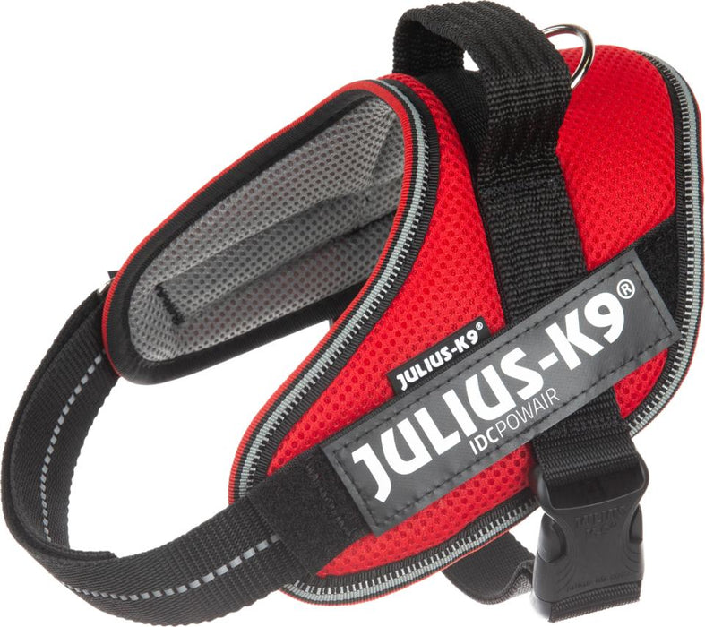 Julius-K9 - idc powair sele, 29-36 cm röd