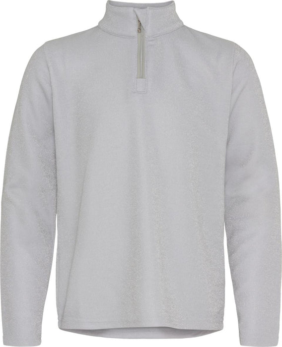 Equipage - shimmer långärmad ridskjorta med half-zip vit