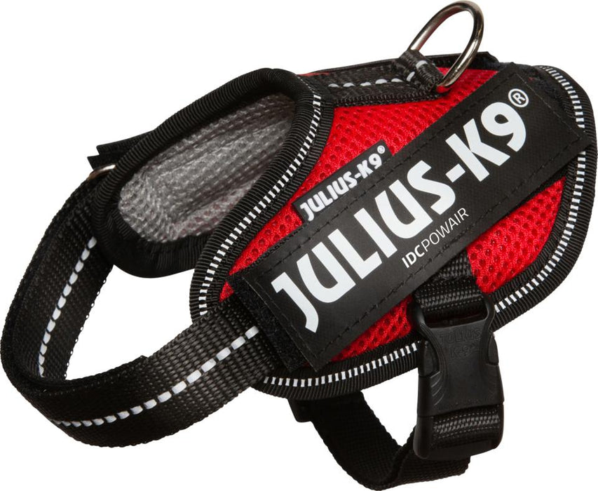 Julius-K9 - idc powair sele, 29-36 cm röd