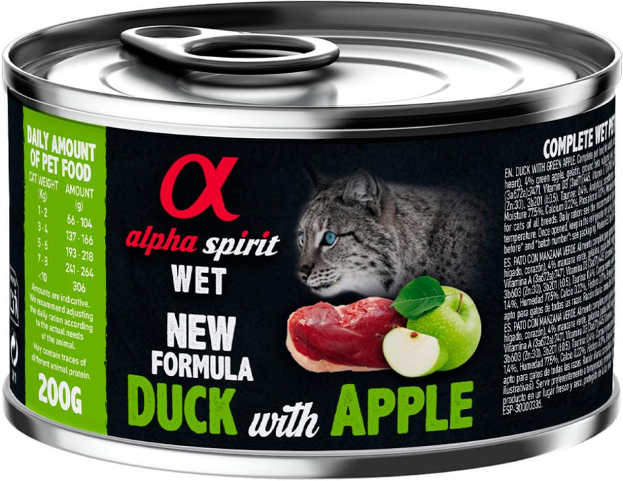 AlphaSpirit - cat anka med grönt äpple