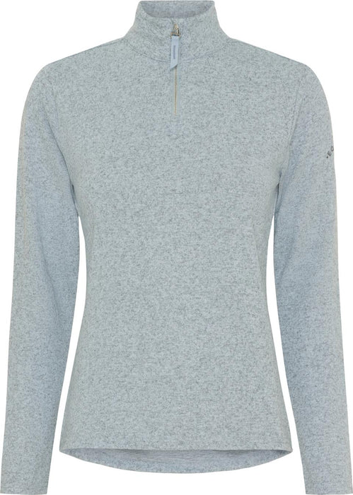 Equipage - stacey långärmad ridskjorta med half-zip blue fog