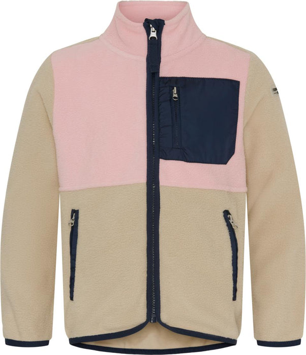 Equipage - minna zip fleece ridjacka för barn beige