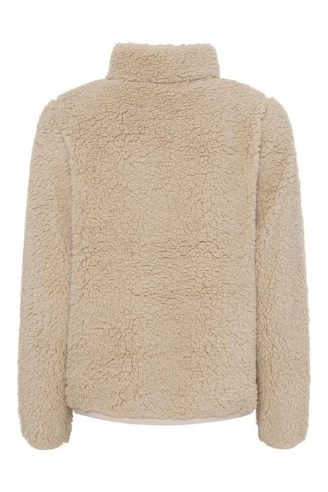 Equipage - joelle half-zip teddy ridjacka beige