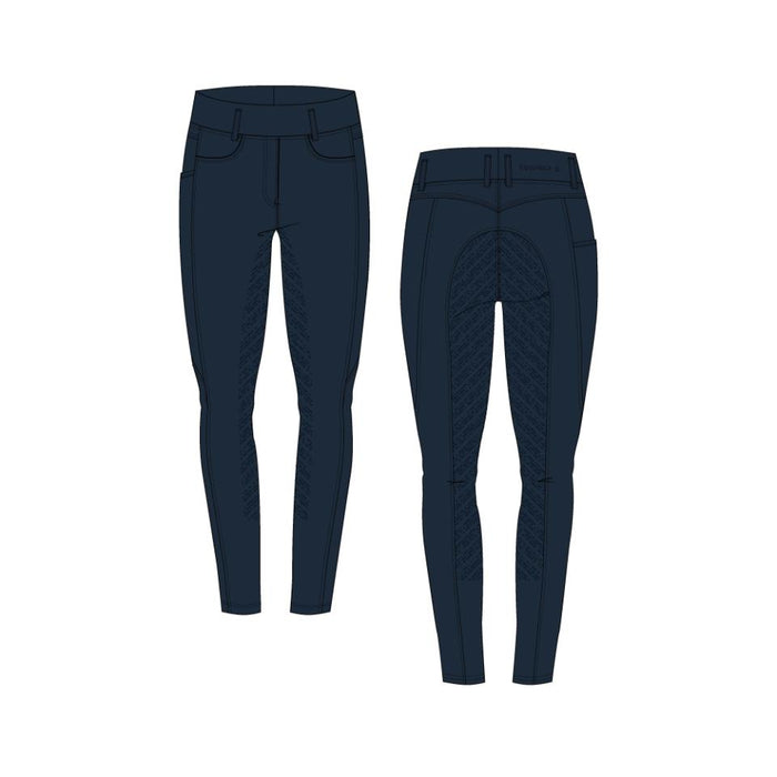 Equipage - kalea fullgrip ridtights navy