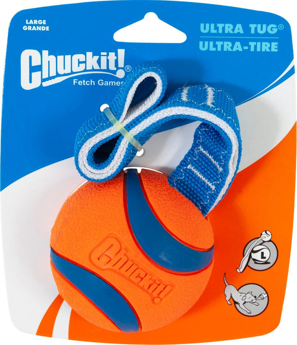 CHUCKIT - ultraboll på rep orange/blå