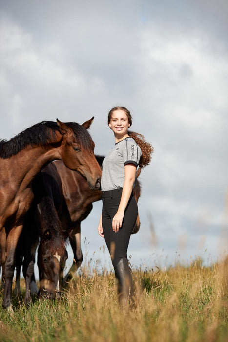 Equipage - melissa kortärmad t-shirt grå melange