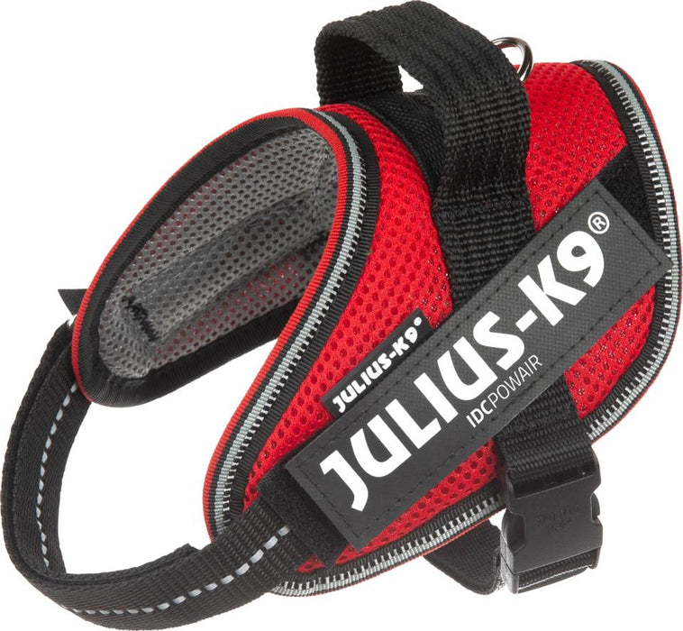 Julius-K9 - idc powair sele, 29-36 cm röd