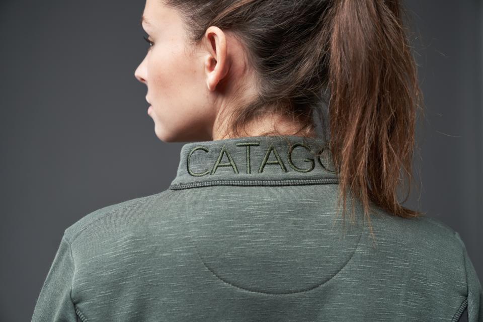 Catago - arctic 2.0 zip cardigan green leaf