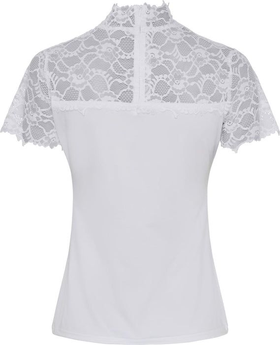 Equipage - malika kortärmad showshirt vit