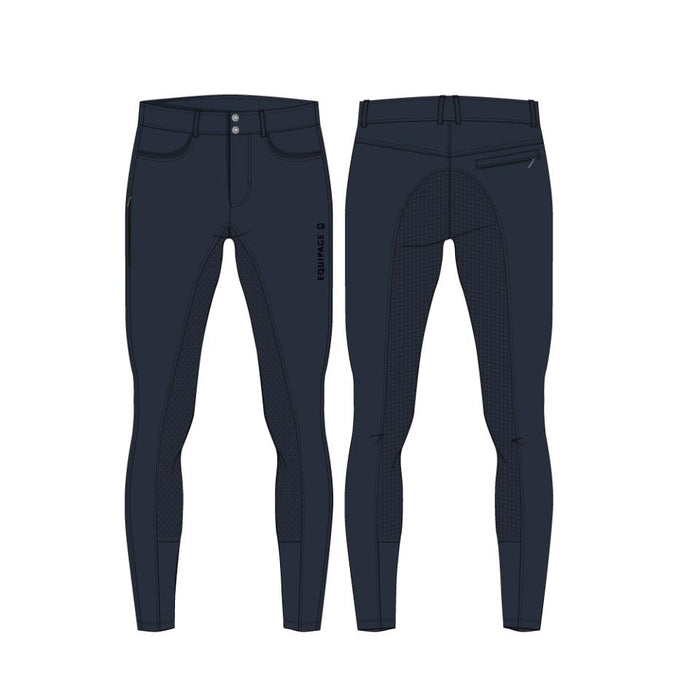 Equipage - men byxor fullgrip navy