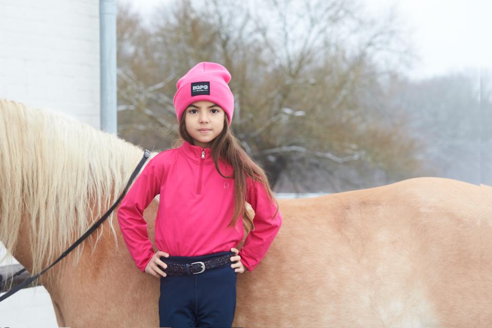 Equipage - kolyma långärmad ridtröja för barn pink peacock