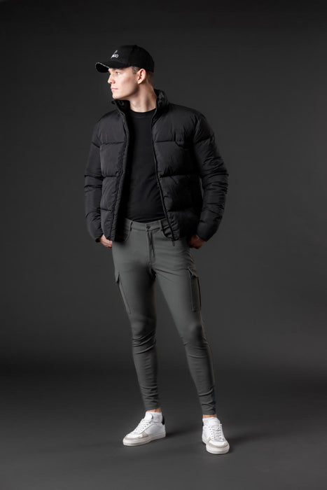 Catago - men blake puffer ridjacka – svart