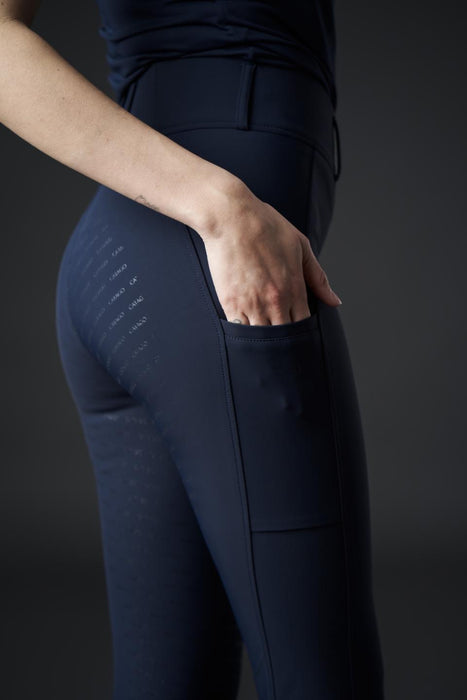 Catago - river ridtights med bältesband fullgrip navy