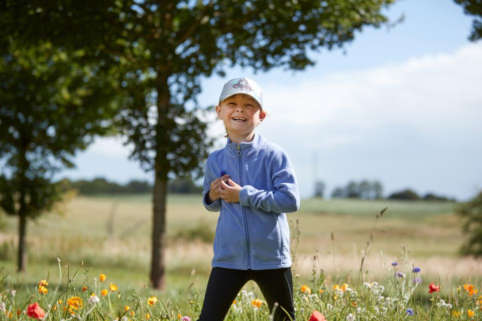 Equipage - gilly fleece cardigan för ridning jacaranda