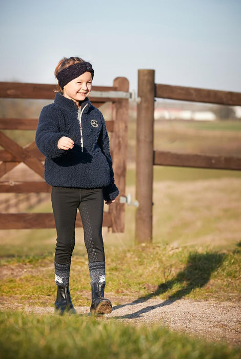 Equipage - kids lia glitter sock navy