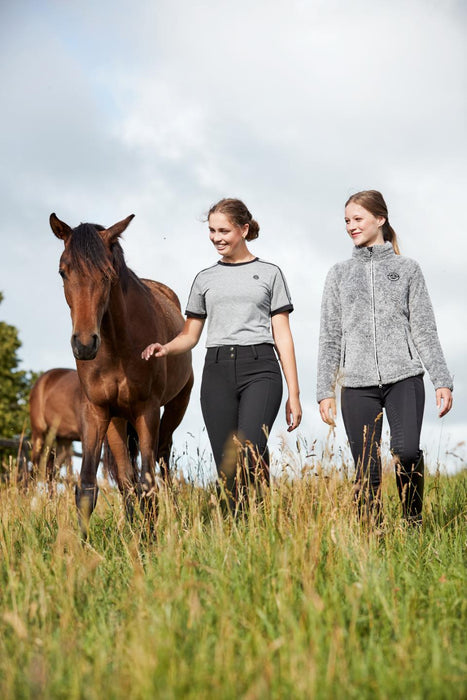 Equipage - miles zip ridjacka grå melange