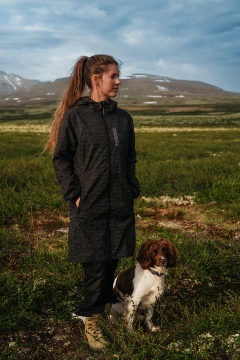 Catago - trainer lång jacka med reflekterande effekt svart