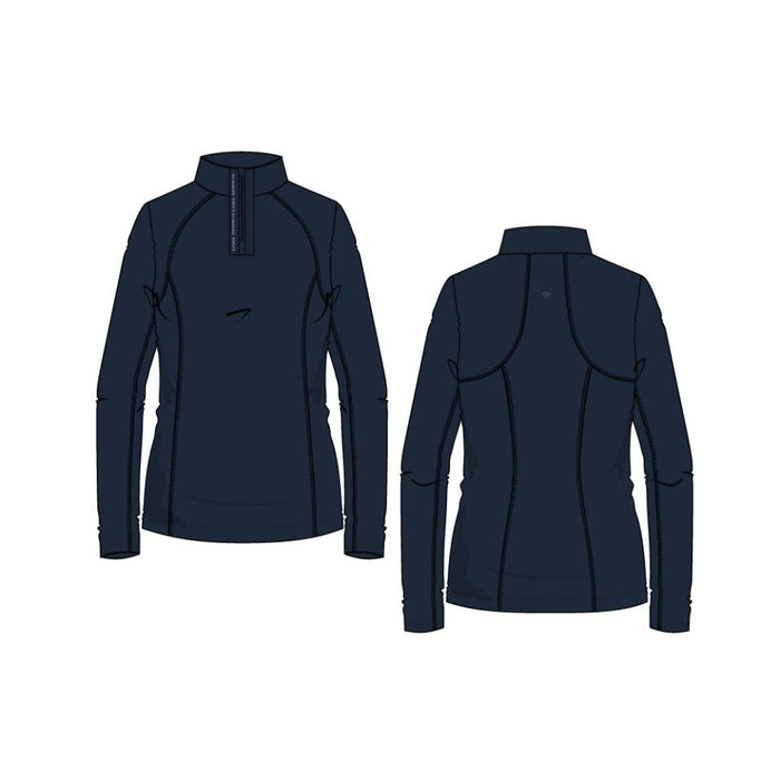 Catago - bree långärmad ridtröja med half-zip navy