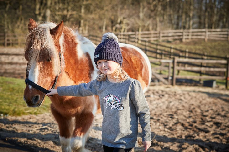 Equipage - kids linda långärmed t-shirt mörkgrå melange