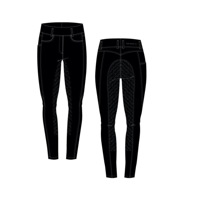 Equipage - kalea fullgrip ridtights svart